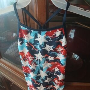 Wonder Nation Star Patterned Kids Swimsuit